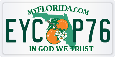 FL license plate EYCP76