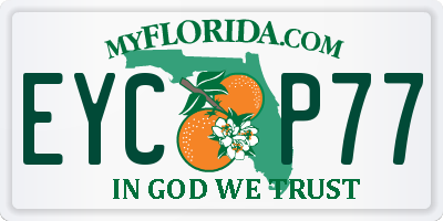 FL license plate EYCP77