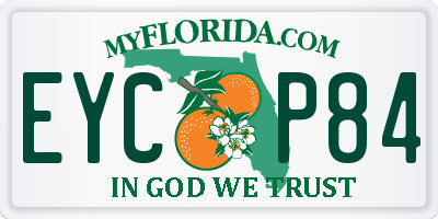 FL license plate EYCP84