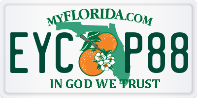 FL license plate EYCP88