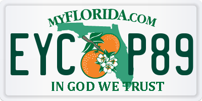 FL license plate EYCP89