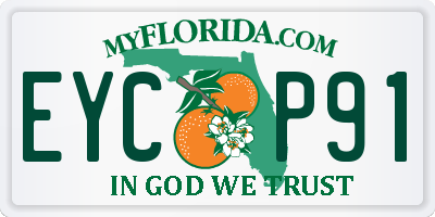 FL license plate EYCP91