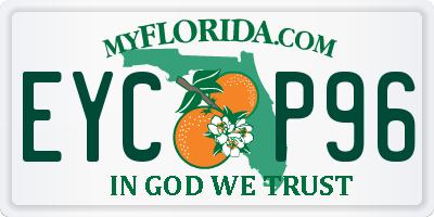 FL license plate EYCP96