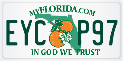 FL license plate EYCP97