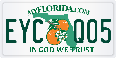 FL license plate EYCQ05