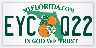 FL license plate EYCQ22