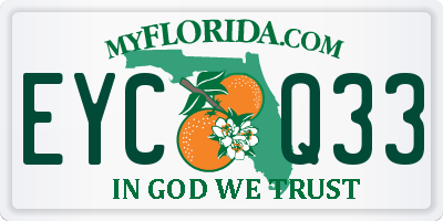 FL license plate EYCQ33