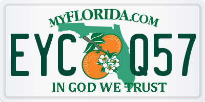 FL license plate EYCQ57