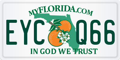 FL license plate EYCQ66