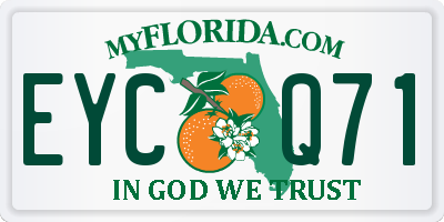 FL license plate EYCQ71