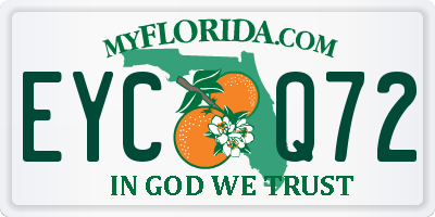 FL license plate EYCQ72