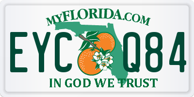 FL license plate EYCQ84