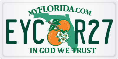 FL license plate EYCR27