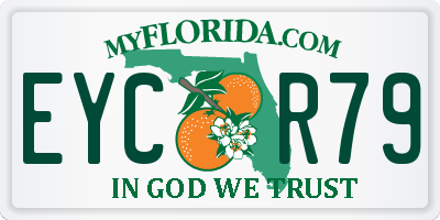 FL license plate EYCR79