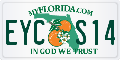 FL license plate EYCS14