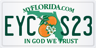 FL license plate EYCS23