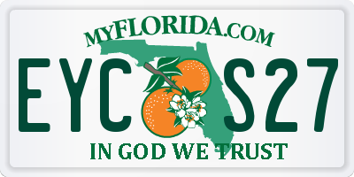 FL license plate EYCS27