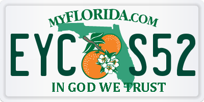 FL license plate EYCS52