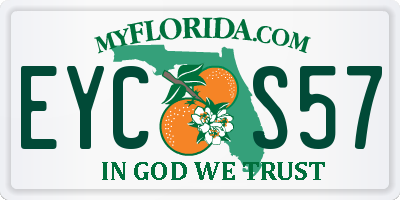 FL license plate EYCS57