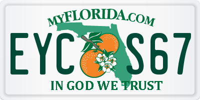 FL license plate EYCS67