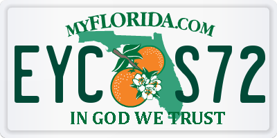 FL license plate EYCS72