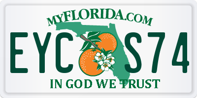 FL license plate EYCS74
