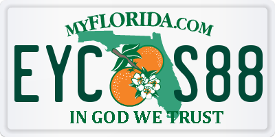 FL license plate EYCS88