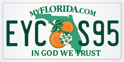 FL license plate EYCS95