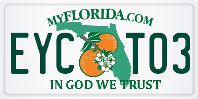 FL license plate EYCT03