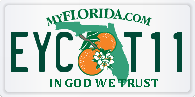 FL license plate EYCT11
