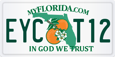 FL license plate EYCT12