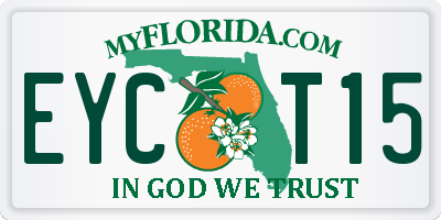 FL license plate EYCT15