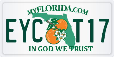 FL license plate EYCT17