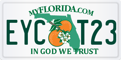 FL license plate EYCT23