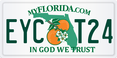 FL license plate EYCT24