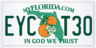 FL license plate EYCT30