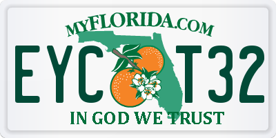 FL license plate EYCT32