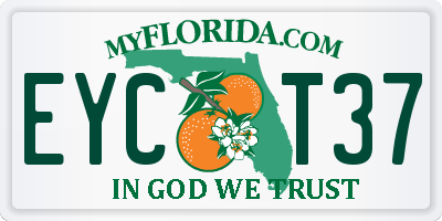 FL license plate EYCT37