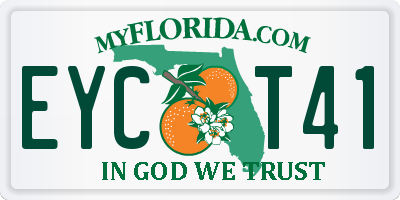 FL license plate EYCT41