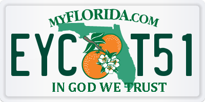 FL license plate EYCT51