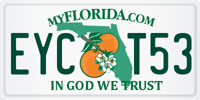 FL license plate EYCT53