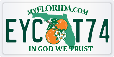 FL license plate EYCT74