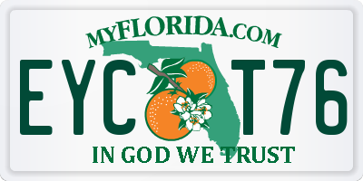 FL license plate EYCT76