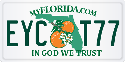 FL license plate EYCT77