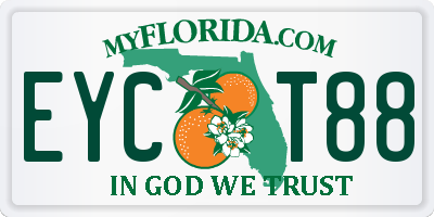 FL license plate EYCT88