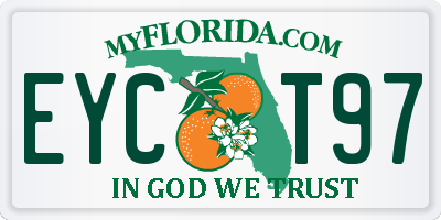 FL license plate EYCT97