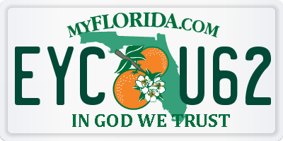 FL license plate EYCU62