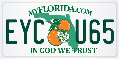 FL license plate EYCU65