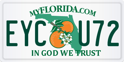 FL license plate EYCU72