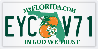 FL license plate EYCV71